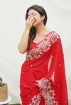 Teeya Rangoli Embroidery Sequence Work Silk Party Wear Sarees Wholesale Market In Surat
